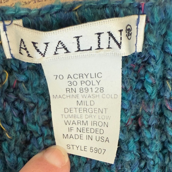 Avalin Multi Knit V-Neck Sweater Large - Picture 7 of 9